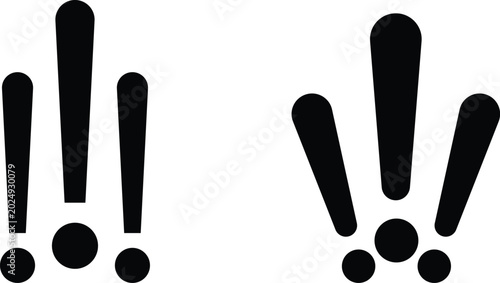 Photos Exclamation mark symbols for emphasis and attention