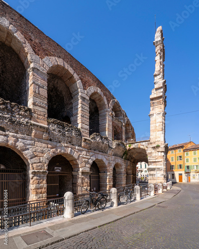 Photos The Roman amphitheatre Arena di Verona view in Italy