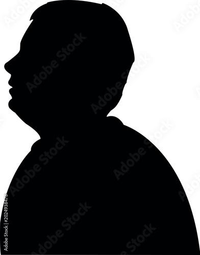 a man head silhouette vector