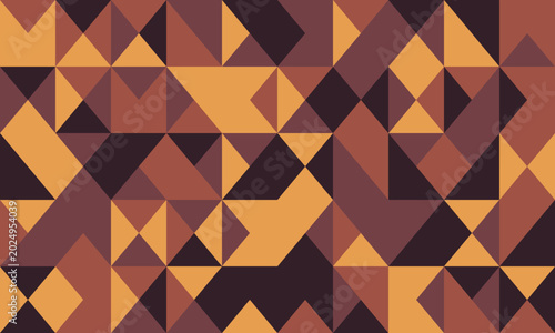 Abstract geometric pattern featuring a captivating interplay of earthy tones.