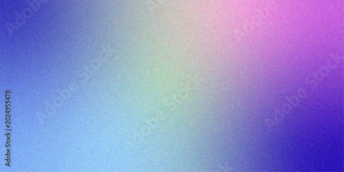 Abstract Grainy Gradient Background, Blurred Lilac Purple and Blue Holographic Texture