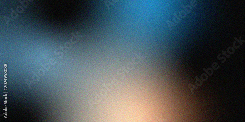Abstract Blurry Blue and Beige Grainy Gradient Background for Modern Design