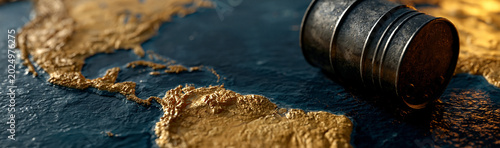 Oil Drum on World Map: A st...