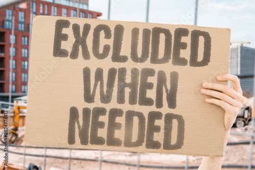 Bild auf Leinwand "Excluded When Needed" The conditions requiring coverage most are exactly the ones most likely excluded