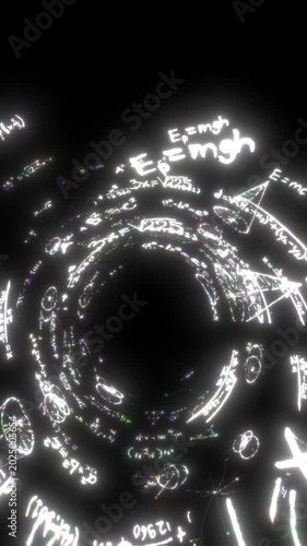 glowing fluorescent mathematics MATH meme overlay animation in layered algebra handwritten on chalkboard