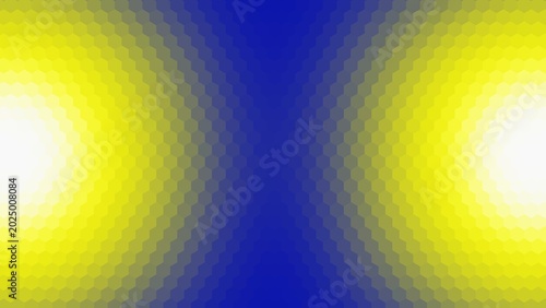Photography background design with color pastel blue and yellow gradient hexagon pattern surface