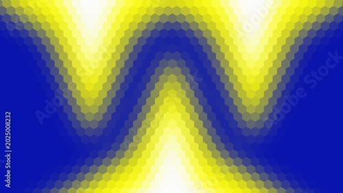 Bild auf Leinwand background design with color pastel blue and yellow gradient hexagon pattern surface