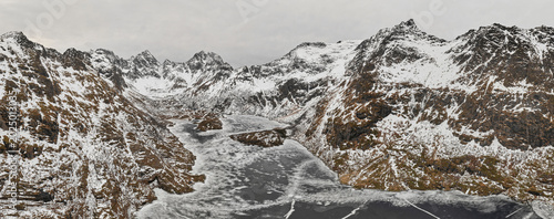 Drone's Stunning View of Norway's Fjords and Mountains