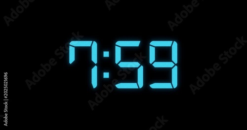 8am Alarm Blue Digital