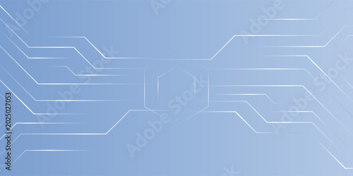 Blue white modern abstract background, Digital technology futuristic internet network connection, cloud cyber information communication.