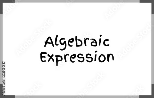 Photos Algebraic Expression