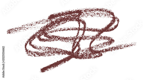 brown pencil strokes isolated on transparent background