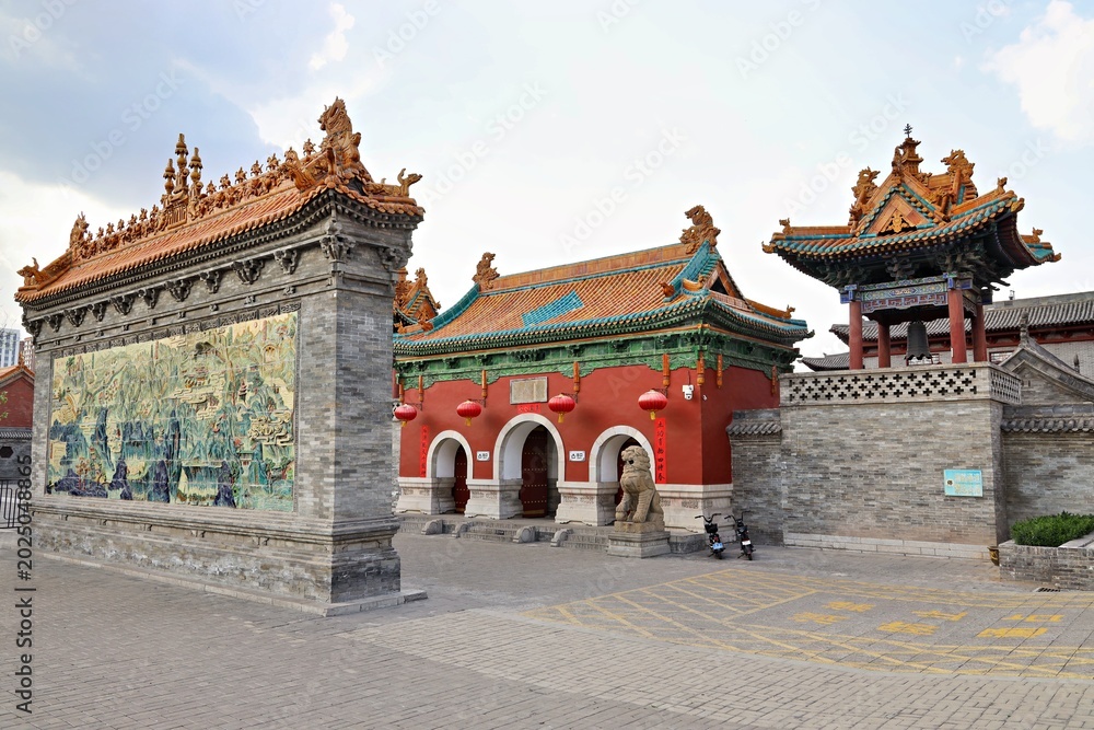 Obraz premium Houtu Temple in Jiexiu, Jinzhong City, Shanxi Province, China
