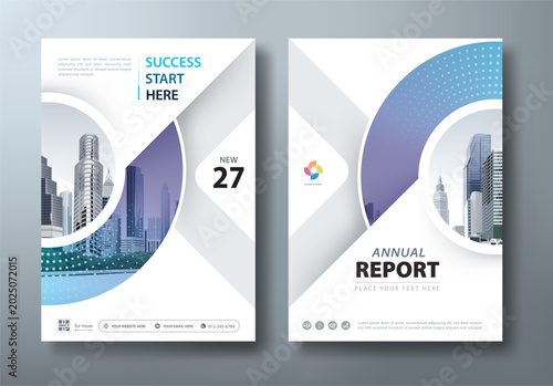 Business Flyer, Annual report cover. A4 Mockup