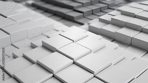 Abstract 3D Cubes Geometric Background Motion Design.