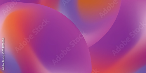 Abstract purple and orange mesh gradient background with soft shapes.