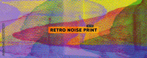 Violet yellow risograph stamp printing background with halftone texture. High volume photocopy and printing effect. Colorful digital screen printmaking bg. Hand drawn overlay risograph mix media.
