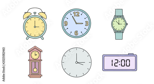 Φωτογραφία Collection of various clock types.