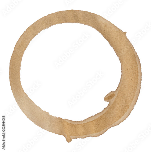 Transparent png of Brown coffee cup stain ring splash 