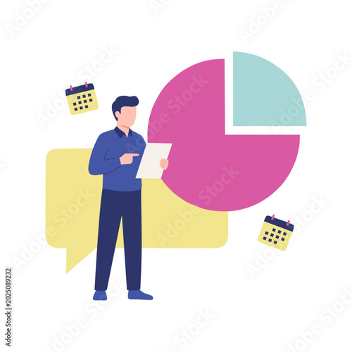 social network concept vector