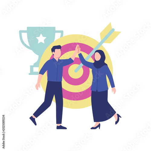 man and woman with suitcase business