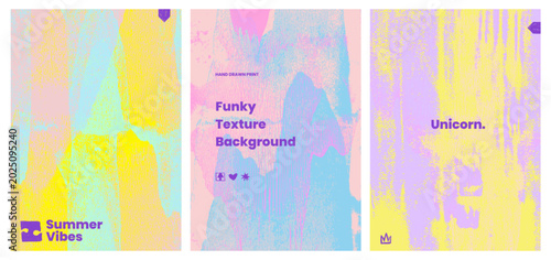 Pop linocut pastel for unicorn paint screen and texture fairy poster. Background risograph punk for paper grunge pop and modern shape old. Pop vector dust for unicorn distressed linocut and paint.