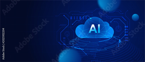 AI Cloud Computing Technology Background