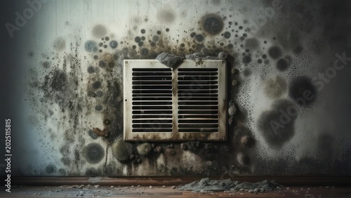 Moldy Wall with Air Vent