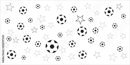 Foto Modern background with soccer football ball. esp 10