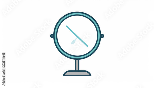 Simple Vector Illustration of Desk Clock.