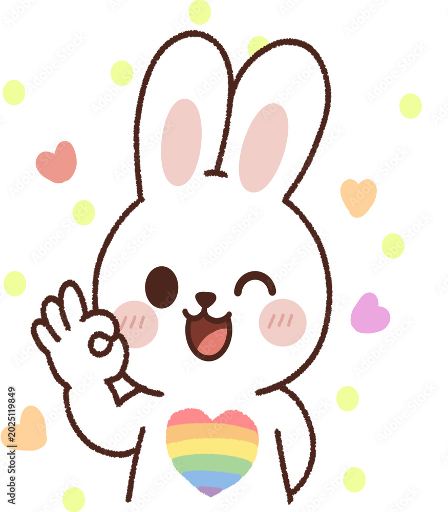 Obraz premium Pridemonth Rabbit