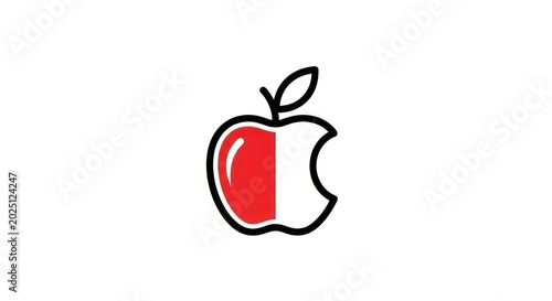 Apple logo technology brand symbol.