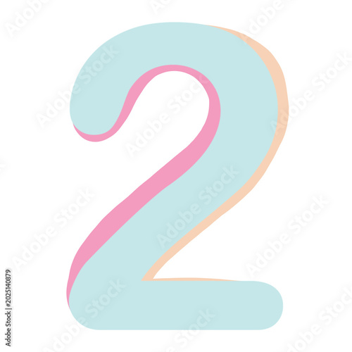 Pastel Ribbon Number 2