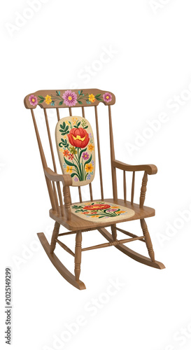 Isolated Floral Embroidered...