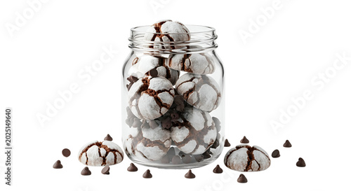 Isolated Glass Jar Full of ...