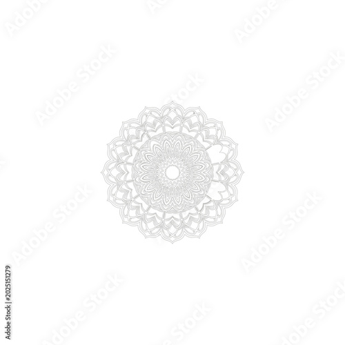 Intricate mandala circular geometric design pattern with geometric, ornament