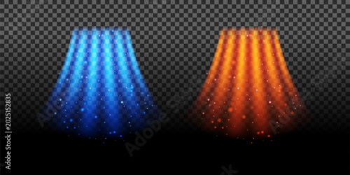 Fotografie Air flow realistic effect