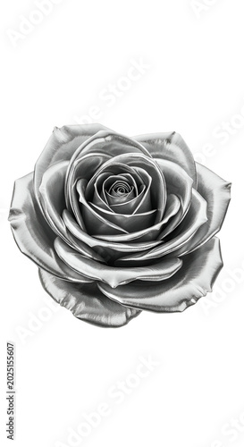 Isolated Silver Rose Flower...