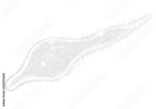 Isolated Swirl of White Gli...