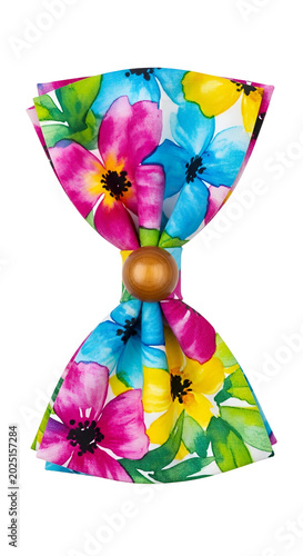 Isolated Vibrant Floral Nap...