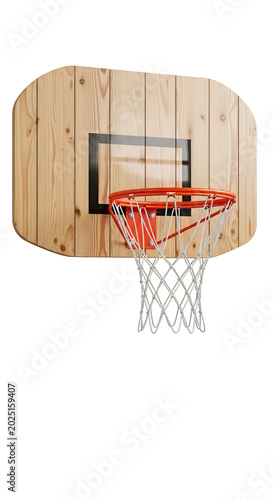 Isolated Wooden Basketball ...