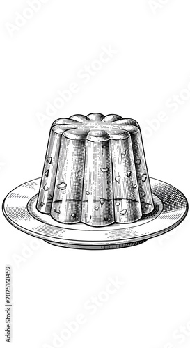 Jelly Mold Dessert Illustra...