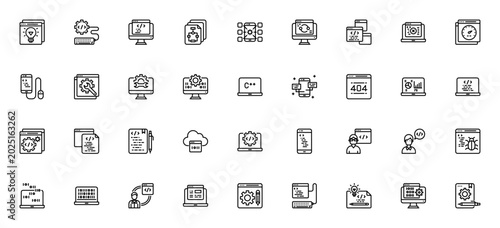 Φωτογραφία Programming icon set