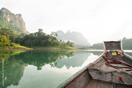 Landscape view of Khao Sok National Park, Surat Thani Province, Thailand