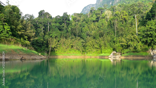 Landscape view of Khao Sok National Park, Surat Thani Province, Thailand