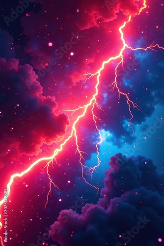 Abstract comic book style background, intense lightning & zoom streaks, style, texture