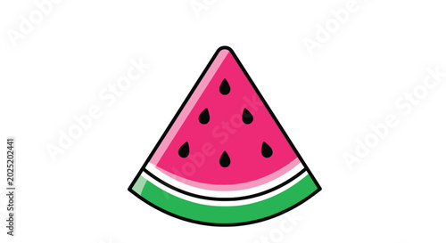 Fényképezés Slice of fresh watermelon fruit.