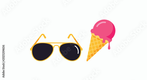 Sunglasses and Ice Cream Cone.