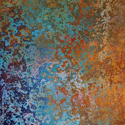 Rusty Metal Grunge Abstract Industrial Texture Background