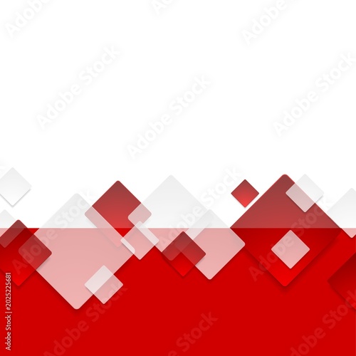 Red and White Modern Geometric Corporate Abstract Background